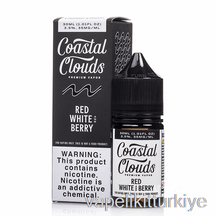 Vape Pen Vape Mate Kırmızı Beyaz Ve Meyve - Kıyı Bulutları Tuzu - 30ml 50mg